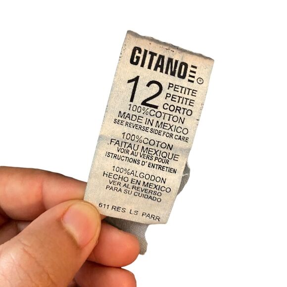 VTG Gitano Jeans Women Size 12 Petite Blue Straight Y2K Retro Mom 90's‎ Normcore - Picture 2 of 10